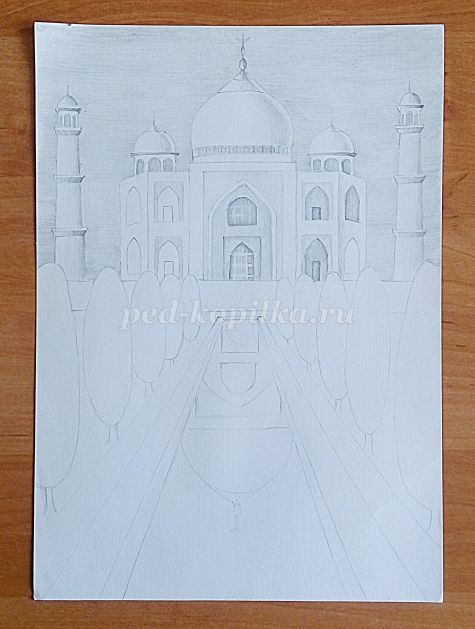 Графическая зарисовка исторического здания: часть 4 Графическая зарисовка исторического здания: часть 4