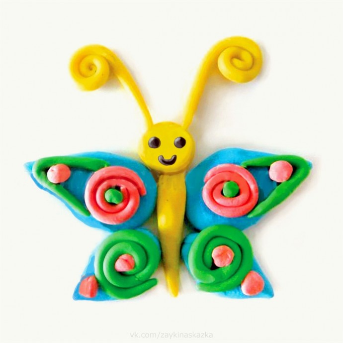 Идеи лепки бабочек из пластилина