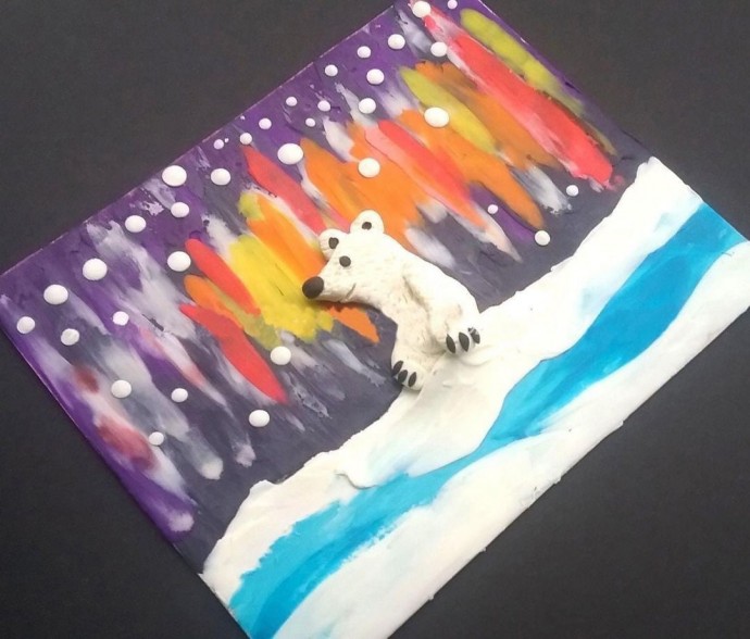 Картины с животными из пластилина Картины с животными из пластилина