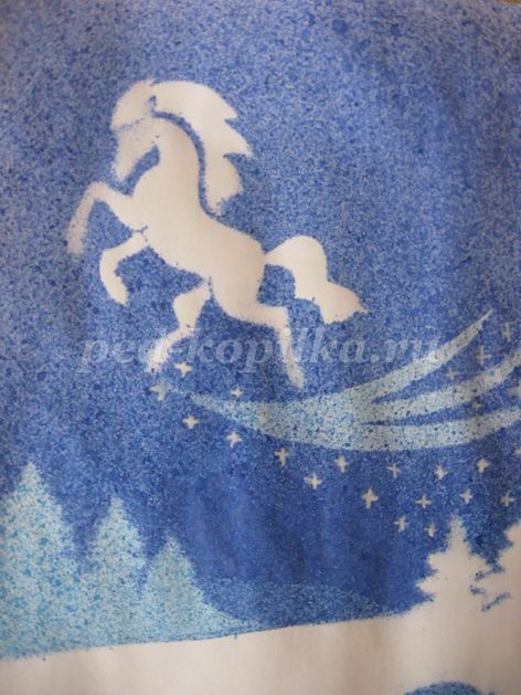 ​Мастер-класс по рисованию: набрызг многослойный "Волшебница зима", часть 2