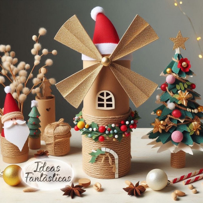 Новогодние поделки из втулок Новогодние поделки из втулок