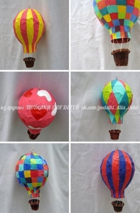 Воздушный шар из папье-маше Воздушный шар из папье-маше