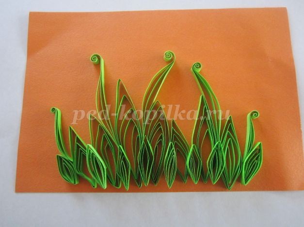 Картина в технике квиллинг в подарок маме: часть 3