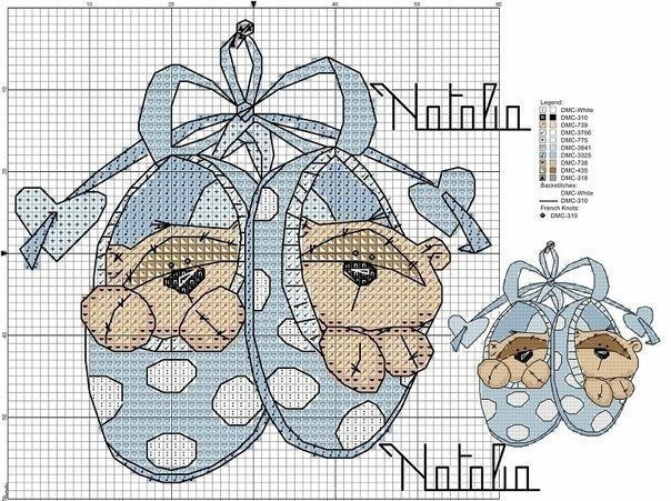 Вышиваем забавных мишек Вышиваем забавных мишек