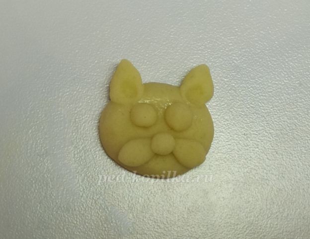 Котик из соленого теста