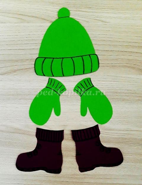 Снеговик из бумаги Снеговик из бумаги