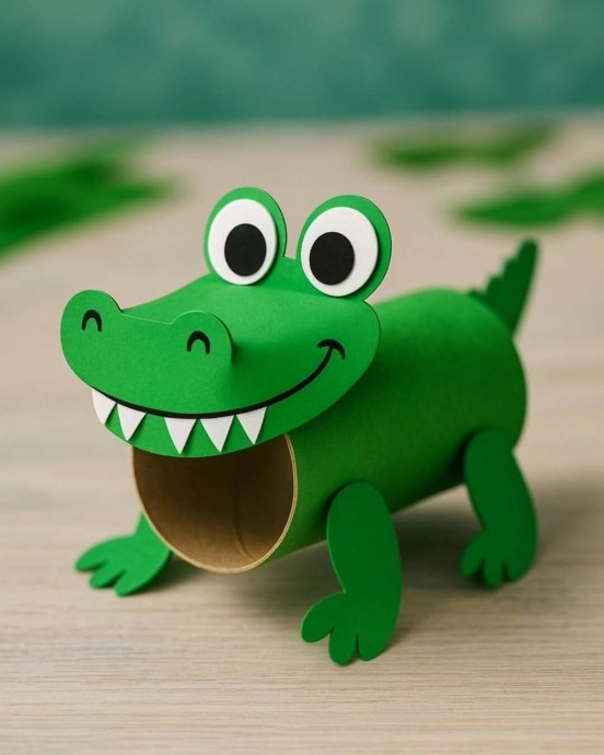 Животные на основе картонных втулок Животные на основе картонных втулок