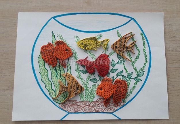 Аквариум из соленого теста Аквариум из соленого теста