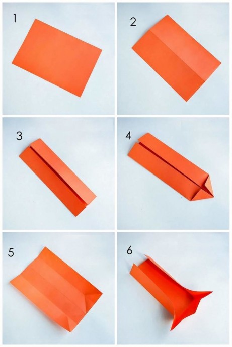 Золотые рыбки в технике оригами