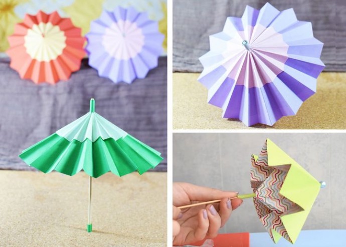 ​Складной бумажный зонтик