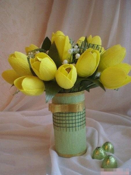 Букет из конфет: тюльпаны Букет из конфет: тюльпаны