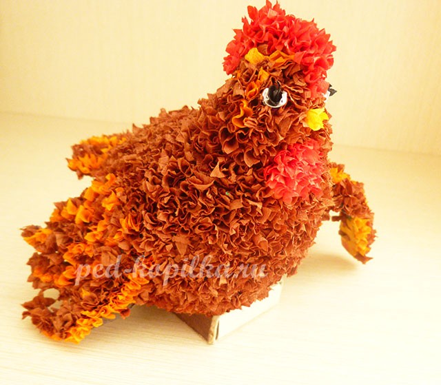 Торцевание на пластилине: цыпленок и курица Торцевание на пластилине: цыпленок и курица