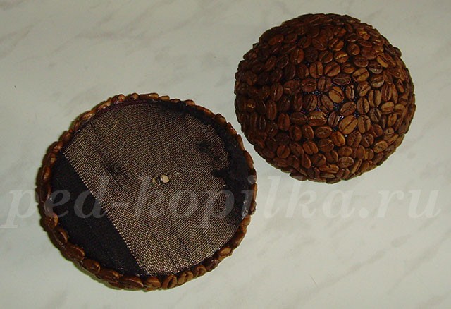 Как сделать подсолнух из кофейных зерен Как сделать подсолнух из кофейных зерен