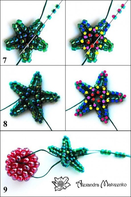 Малинка из бисера