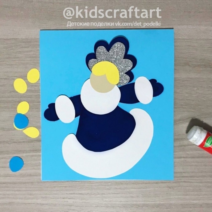 Открытка со Снегурочкой