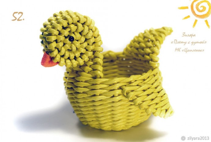​Плетём милого цыплёнка на праздник Светлой Пасхи