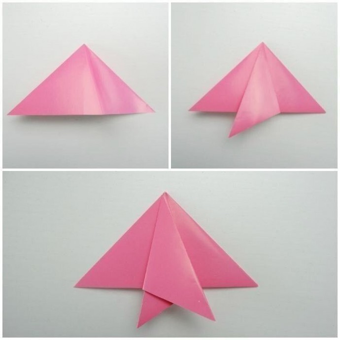 Рыбки в технике оригами для самых маленьких