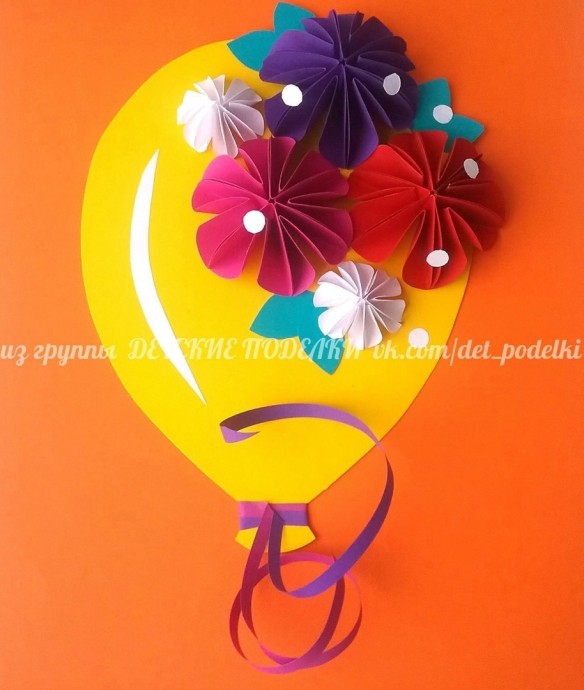 ​Воздушный шарик с цветами