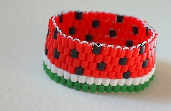 Арбузный браслет для девочки Арбузный браслет для девочки
