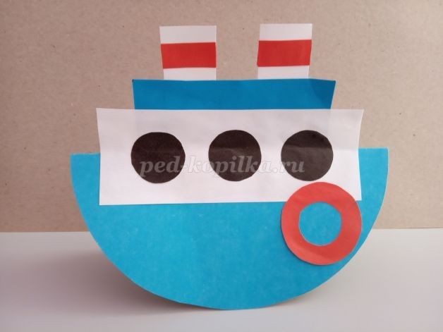 ​Кораблик в подарок папе: часть 2