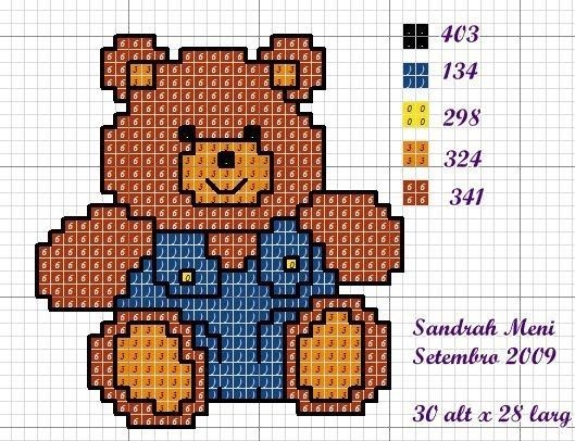 Вышиваем с детьми медвежат Вышиваем с детьми медвежат