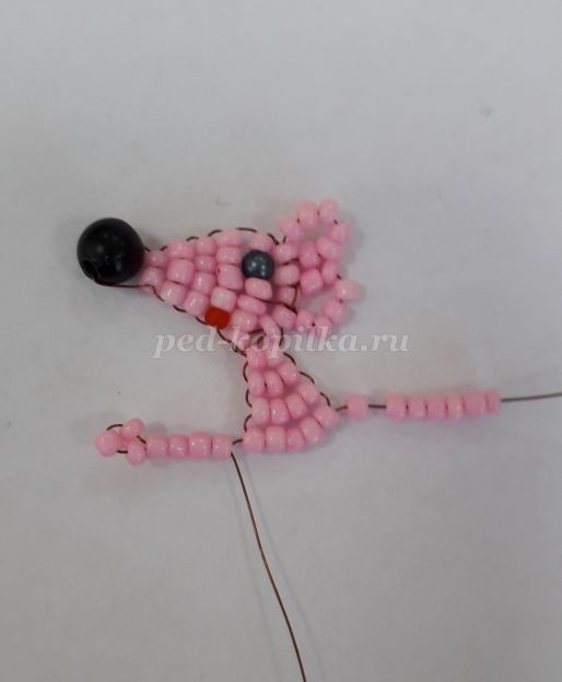 Мышонок из бисера пошагово Мышонок из бисера пошагово