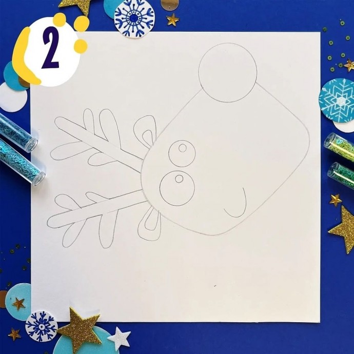 Как нарисовать оленёнка