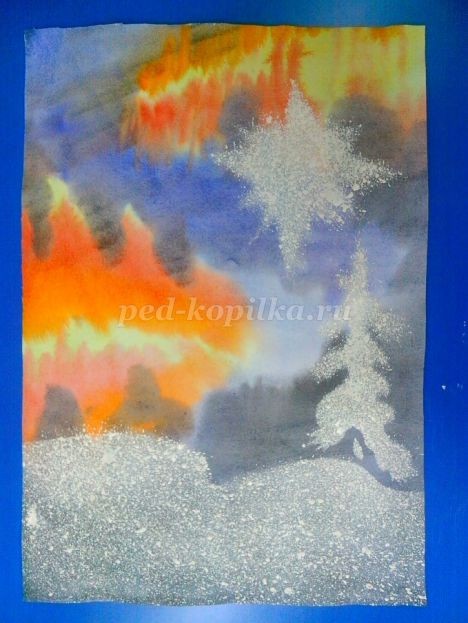 Нетрадиционная техника рисования "Северный олень", набрызг, часть 1 Нетрадиционная техника рисования "Северный олень", набрызг, часть 1