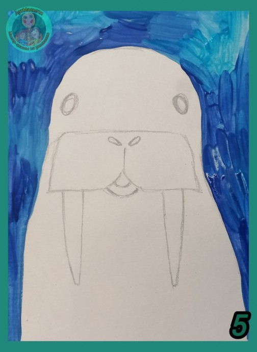 Рисование моржа