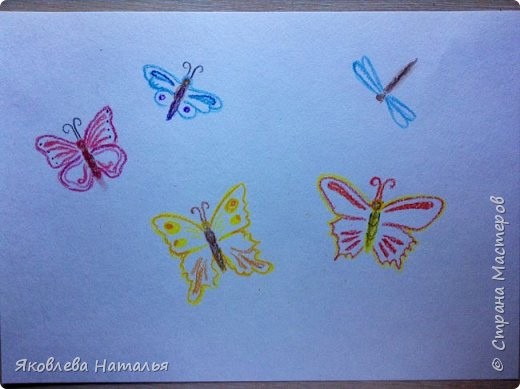 Рисуем ярких бабочек