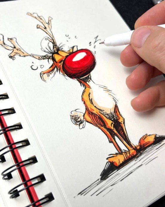 Рисуем северного оленя Рисуем северного оленя