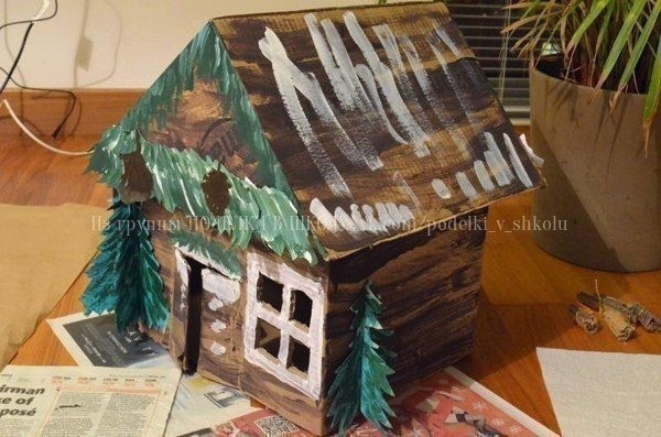 Домик из коробки Домик из коробки