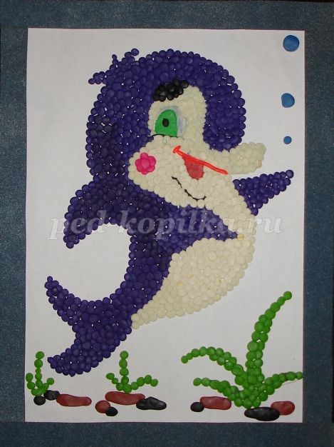 ​Пластинография: дельфин, часть 2