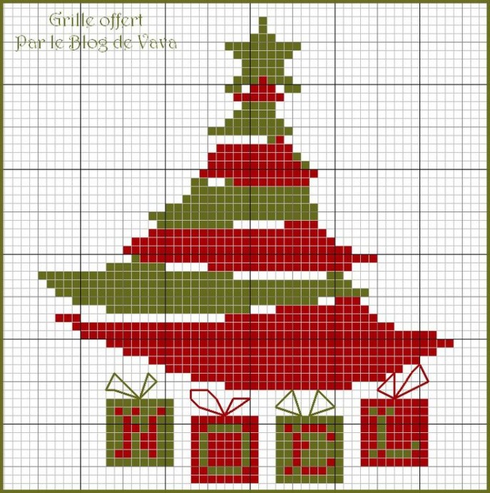 Вышиваем ёлочки: разные схемы Вышиваем ёлочки: разные схемы