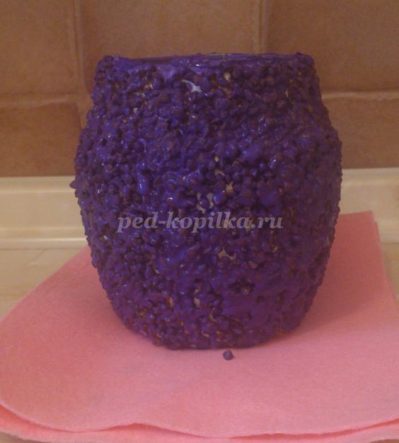 Вазочка в технике папье-маше Вазочка в технике папье-маше