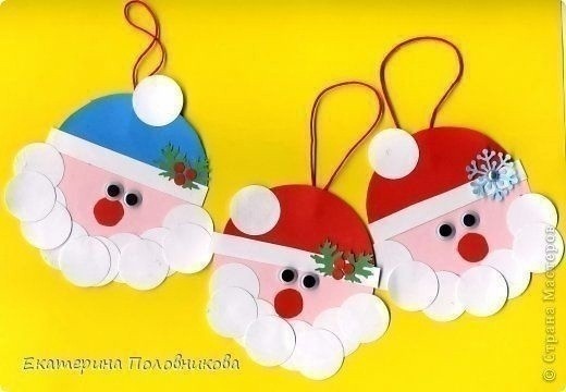 Круглые подвески на елочку