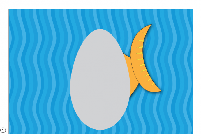 ​Объемная открытка "Рыба"