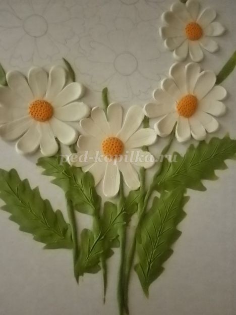 Пластилинография "Цветочки": часть 4 Пластилинография "Цветочки": часть 4