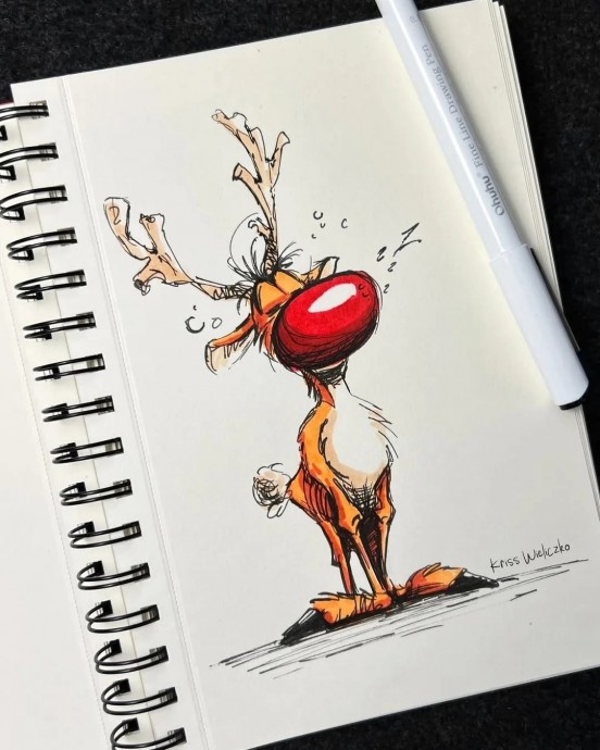 Рисуем северного оленя Рисуем северного оленя