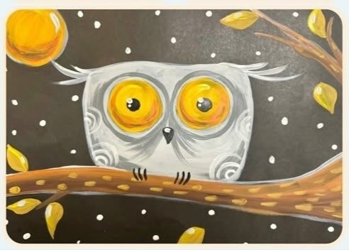 ​Сова осенней ночью