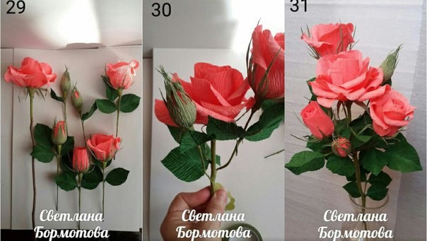 ​Букет роз с цветами и бутонами