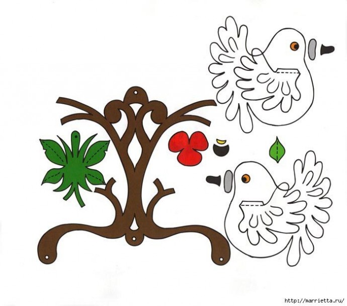 Детские подвески из бумаги