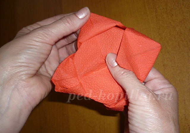 Пионы в технике торцевания и оригами