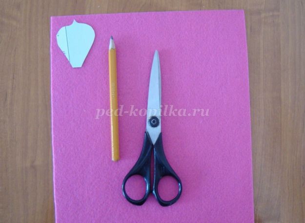 Цветы из фетра: часть 1