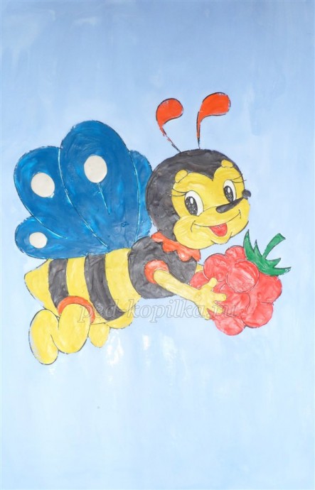 Пластилинография: пчелка-хозяйка Пластилинография: пчелка-хозяйка