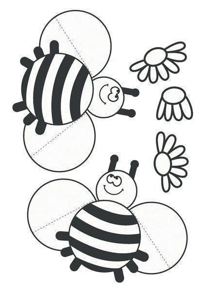 ​Пчёлки у ромашек