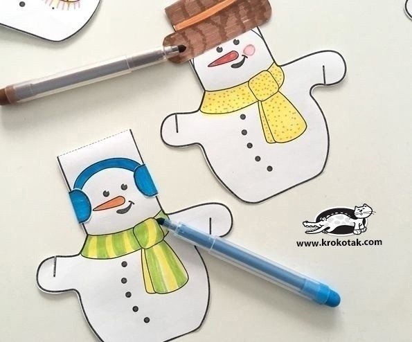 Рисуем снеговика Рисуем снеговика