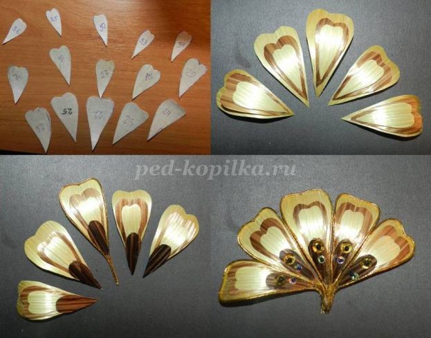 Цветочное панно из соломки детскими руками: часть 2 Цветочное панно из соломки детскими руками: часть 2