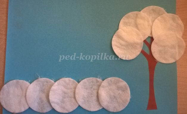 Новогодняя аппликация "Снеговик": часть 1 Новогодняя аппликация "Снеговик": часть 1