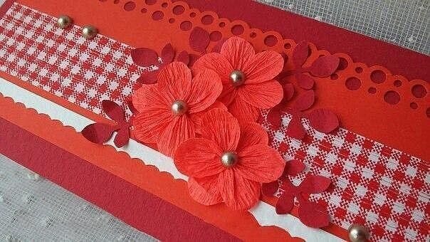 Цветы из гофрированной бумаги